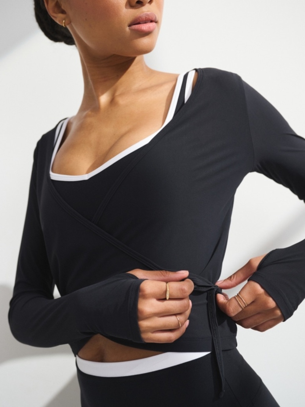 YPB Mesh Long-Sleeve Wrap